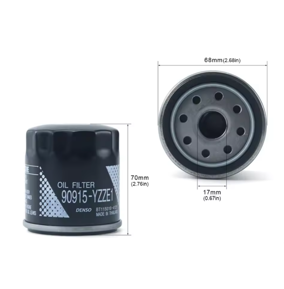 Filtro de aceite 90915-YZZA3 YZZE1 Filtro de aceite de repuesto automotriz 91058 YZZC5 de metal para Toyota Avensis Estate T22 T25 Liftback