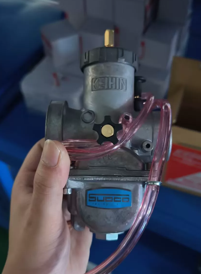 PE34 Motorcycle KEIHIN Carburetor with Adapter Jets For Dirt Bike ATV 200 - 450cc 2/4-Stroke Engine