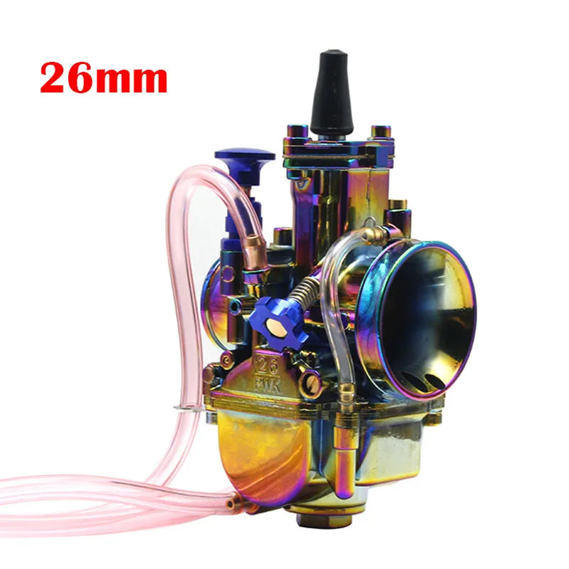 Colorful PWK Carburetor Motorcycle 4T Engine Scooters Dirt Bike ATV 21 24 26 28 30 32 34mm