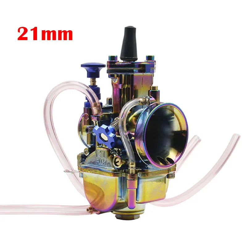 Colorful PWK Carburetor Motorcycle 4T Engine Scooters Dirt Bike ATV 21 24 26 28 30 32 34mm