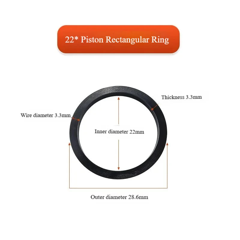 Motorcycle Brake Caliper Repair Kit - 25mm Piston Seal, 30mm Dust Cover, 34mm Oil Seal (10pcs/pack)