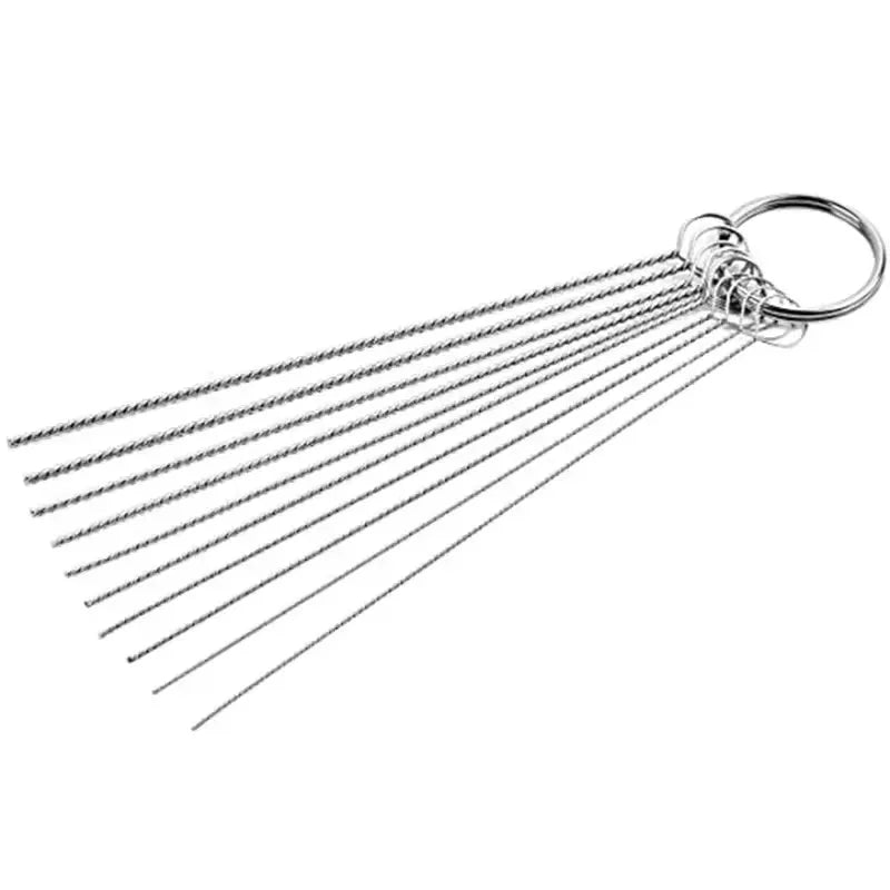 Carburetor Carbon Dirt Jet Remove 13 Cleaning Needles 15 Brushes Tool Kit For Automobile Motorcycle ATV Welder Carb Chainsaw