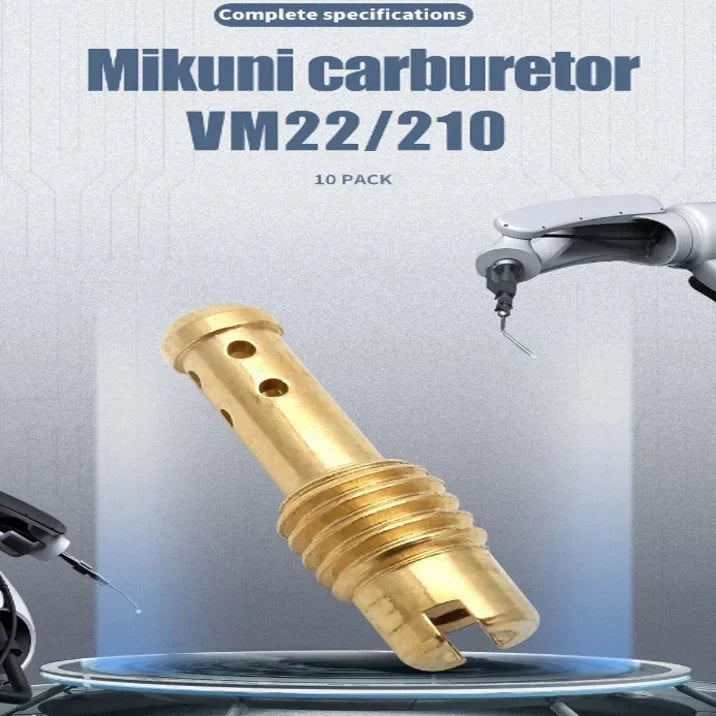 Para MIKUNI VM TM TMX Carburador VM22/210 TZR250 3XV EN125 AX100 Chicle de baja de carburador (inyectores) Chicle de piloto 10Pcs