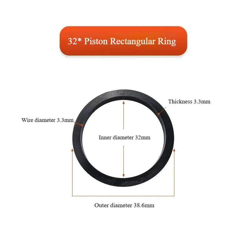 Motorcycle Brake Caliper Repair Kit - 25mm Piston Seal, 30mm Dust Cover, 34mm Oil Seal (10pcs/pack)