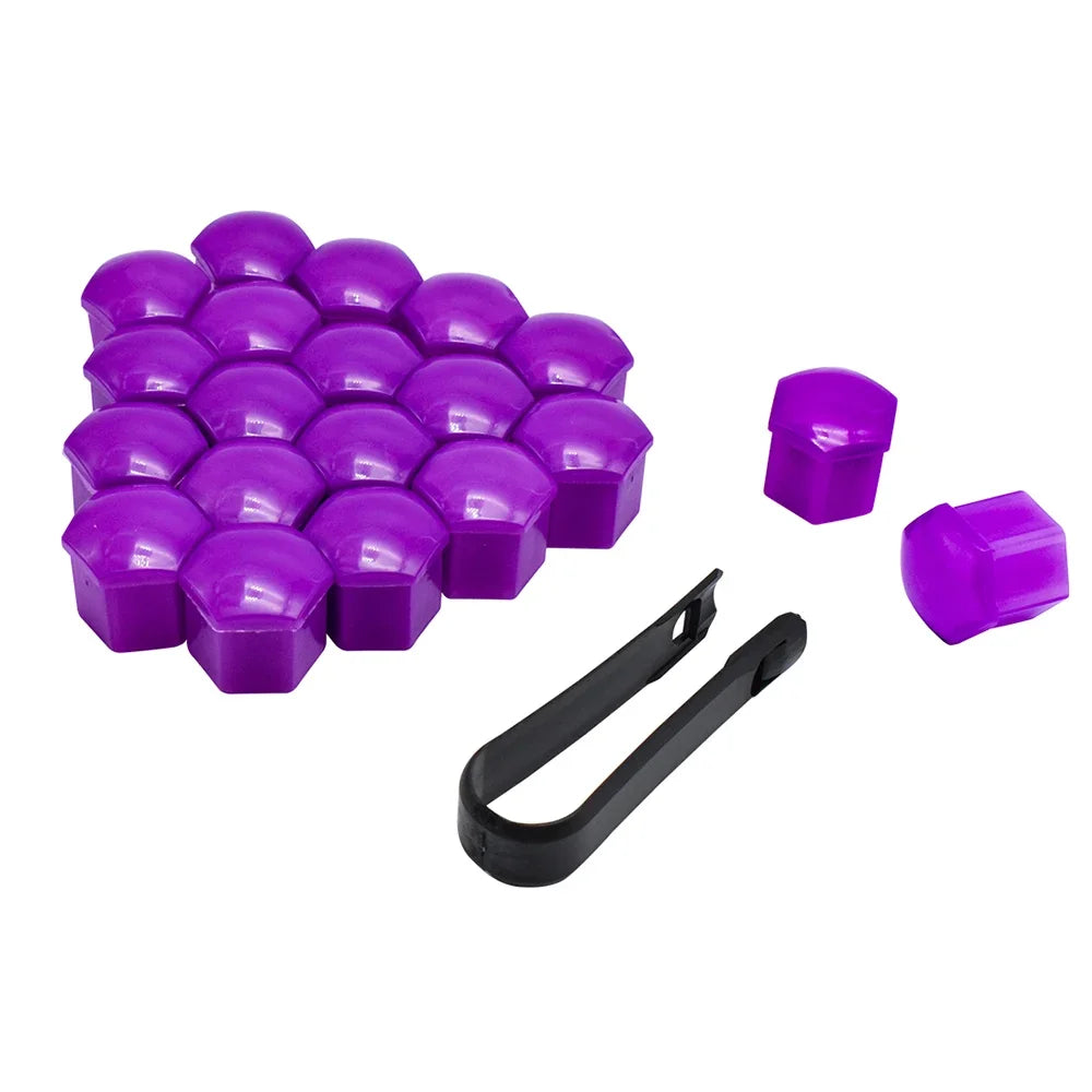 20PCS Car Wheel Nut Caps Auto Hub Screw Cover 17mm 19mm 21mm Bolt Rims Exterior Decoration Special Socket Protection Dust Proof