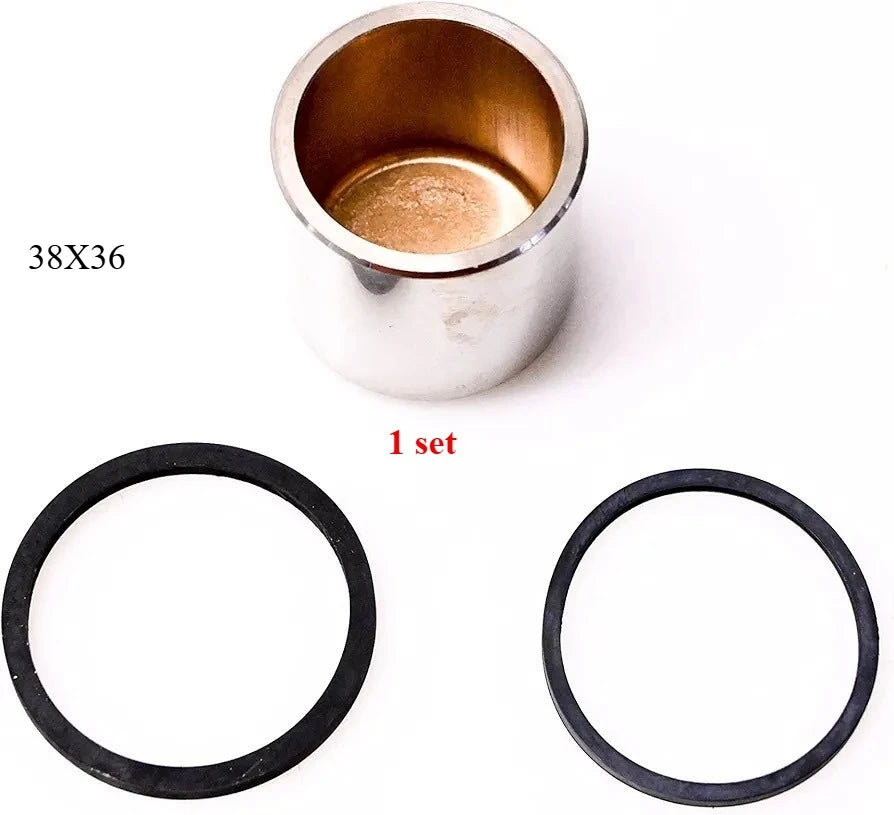 38mm x 36mm Brake Caliper Piston Kit with Seal & Dust Boot, Stainless Steel, for Motorcycle/Car