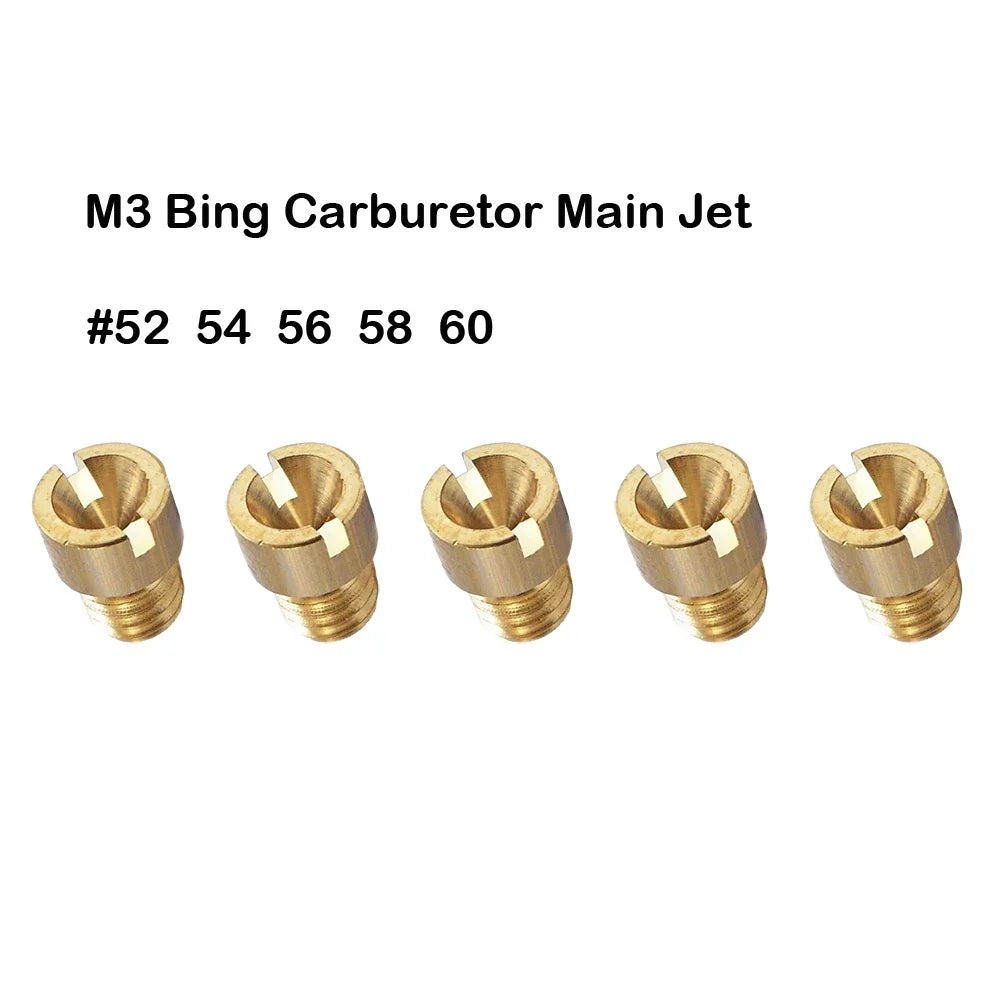 Carburador M3 Bing Chiclé principal pulverizador YY50QT-8 LF50QT8A X1 LJ50QT-E Chicle principal pulverizador del carburador