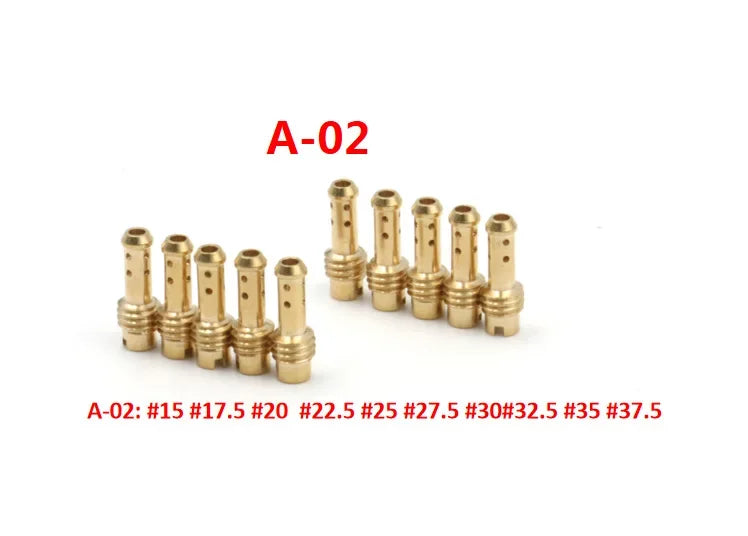 Para MIKUNI VM TM TMX Carburador VM22/210 TZR250 3XV EN125 AX100 Chicle de baja de carburador (inyectores) Chicle de piloto 10Pcs