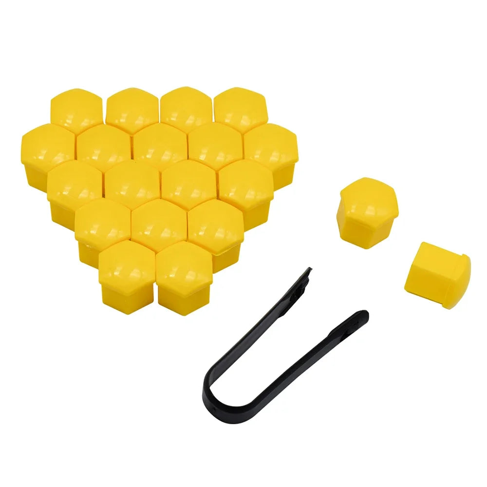 20PCS Car Wheel Nut Caps Auto Hub Screw Cover 17mm 19mm 21mm Bolt Rims Exterior Decoration Special Socket Protection Dust Proof
