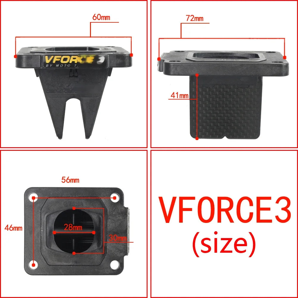 Reed Valve V384A for Kawasaki KX80 KX85 KX100 for SUZUKI RM100 - V-FORCE VFORCE 3 REED VALVE CAGE