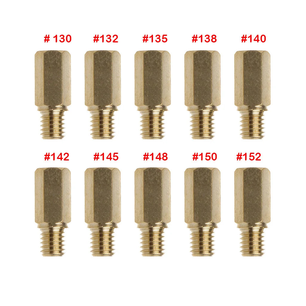 10Pcs Fuel Tap Motorcycle Carburetor Main Injectors Nozzle Slow Pilot Jet for PWK PWM Keihin OKO CVK NSR KSR FCR CRS Carb Needle