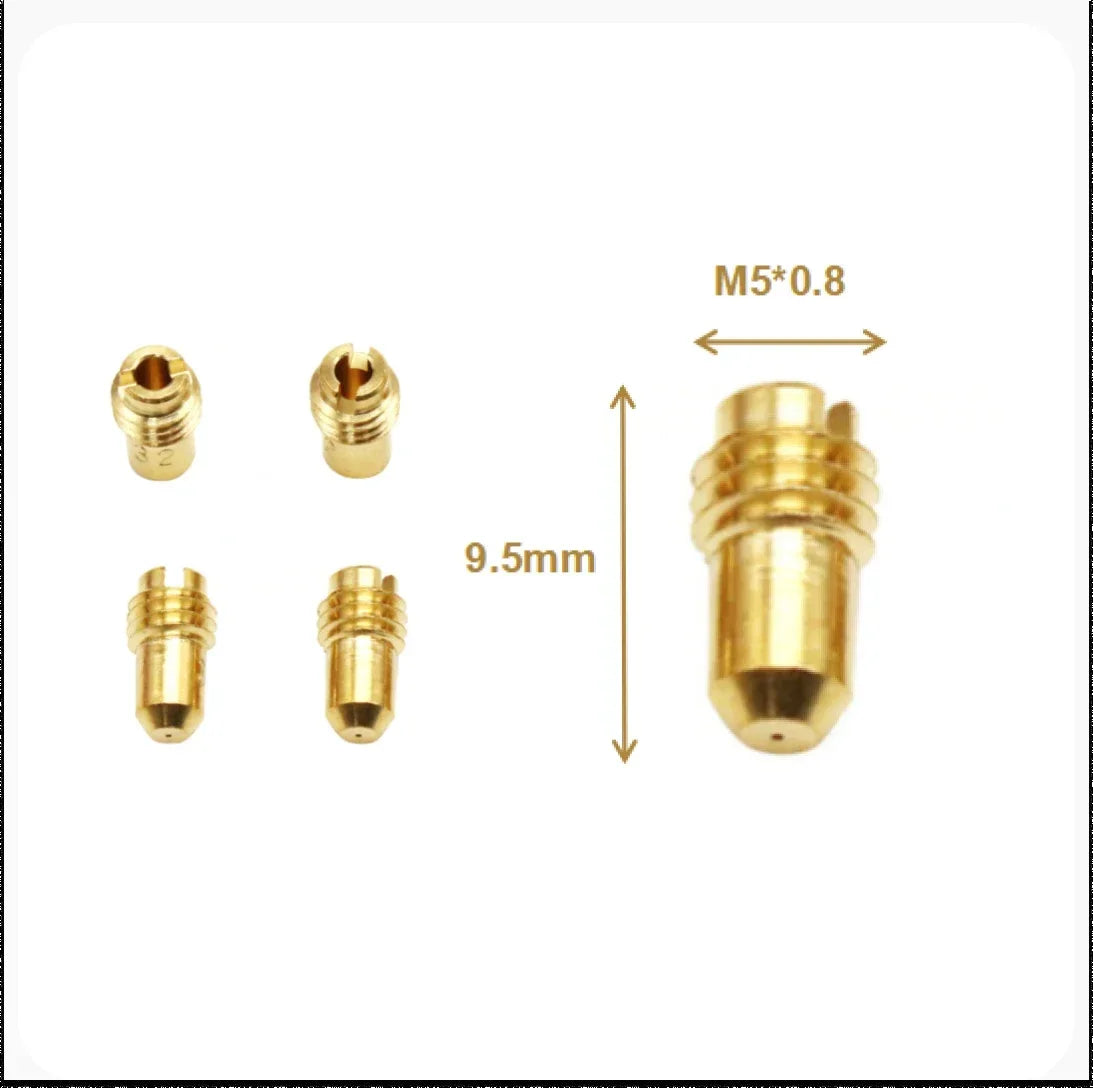 Carb Pilot Idle Jets 1488 #30 32 35 38 40 42 45 48 50 52 10Pcs Nebendüsenset For Dellorto PHBG / PHBD Slow Jet Injectors Nozzle