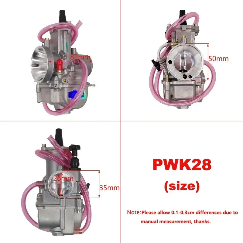 Carburador PWK28 28mm para Keihin Gaźniki Yamaha YZ85 YZ80 YZ125 TTR125 YFZ350 YFZ 350 Blaster 200 TTR 230 TTR230 ATV 50-150cc