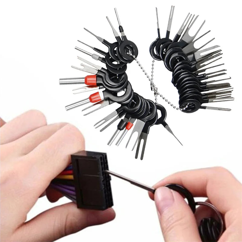 38PCS Car Terminal Removal Tool Electrical Wiring Crimp Connector Pin Extractor Kit Automobiles Terminal Repair Hand Tools