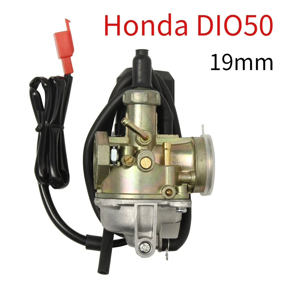 Carburetor For Honda DIO50 Dio50 AF18 AF27 AF28 TACT SA50 SK50 SYM DD50 SP ZX 50 AF34 AF35 Kymco Scooter 2 Stroke 19mm