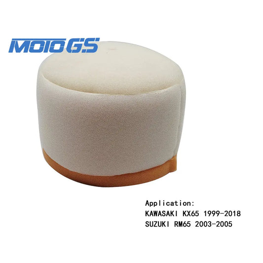 Motorcycles Foam Air Filter for Kawasaki KX65 99-18 for Suzuki RM65 03-05 Dual Sponge Cleaner Fits