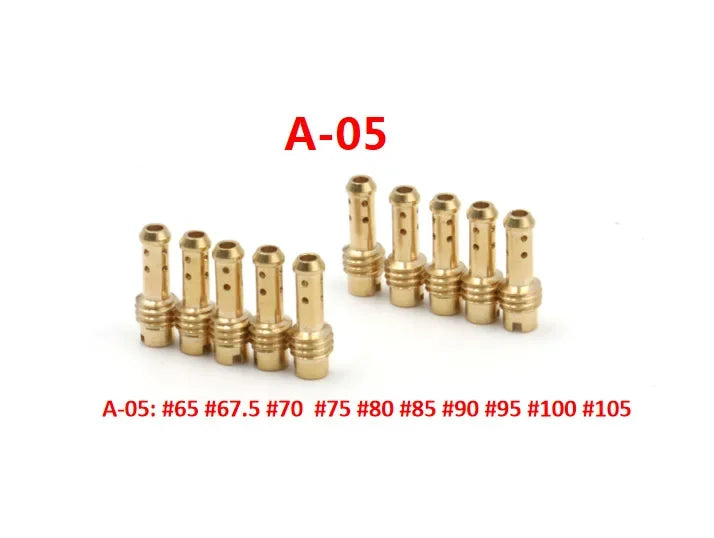 Para MIKUNI VM TM TMX Carburador VM22/210 TZR250 3XV EN125 AX100 Chicle de baja de carburador (inyectores) Chicle de piloto 10Pcs
