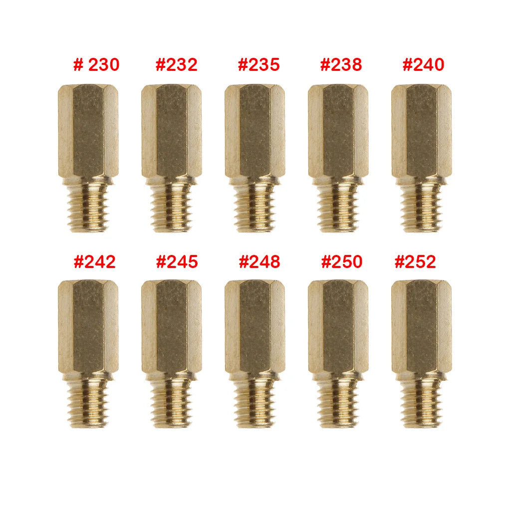 10Pcs Fuel Tap Motorcycle Carburetor Main Injectors Nozzle Slow Pilot Jet for PWK PWM Keihin OKO CVK NSR KSR FCR CRS Carb Needle