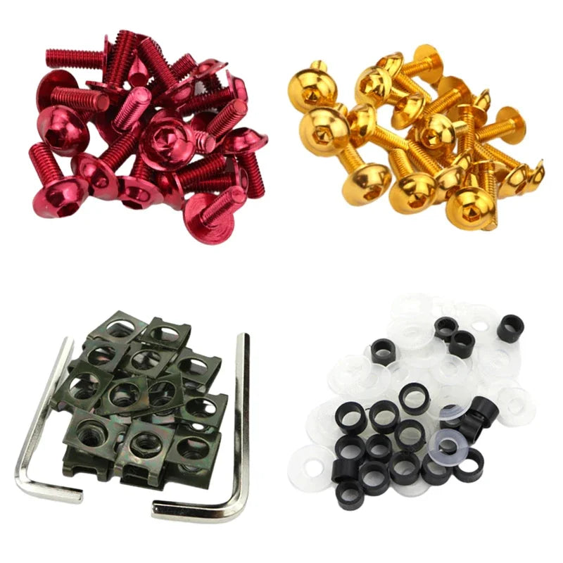 155Pcs Bolt Kit For Yamaha YZ YZF 80 85 125 250 250F 400 450 450F Body Fenders Motorcycle Body Fairing Bolt Screw Nut Kits