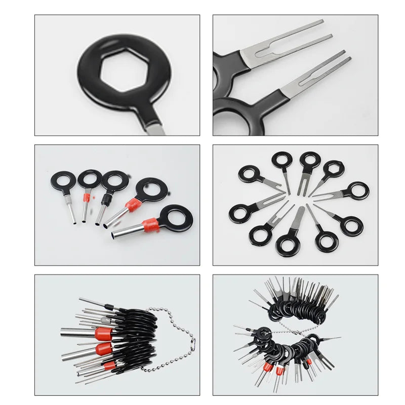 38PCS Car Terminal Removal Tool Electrical Wiring Crimp Connector Pin Extractor Kit Automobiles Terminal Repair Hand Tools