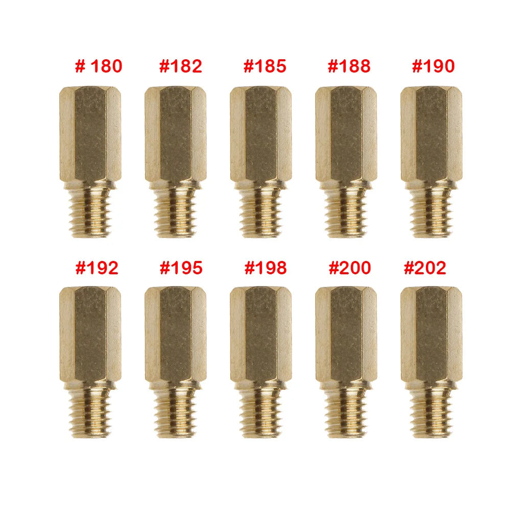 10Pcs Fuel Tap Motorcycle Carburetor Main Injectors Nozzle Slow Pilot Jet for PWK PWM Keihin OKO CVK NSR KSR FCR CRS Carb Needle
