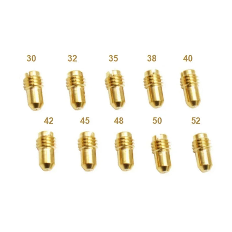 Carb Pilot Idle Jets 1488 #30 32 35 38 40 42 45 48 50 52 10Pcs Nebendüsenset For Dellorto PHBG / PHBD Slow Jet Injectors Nozzle