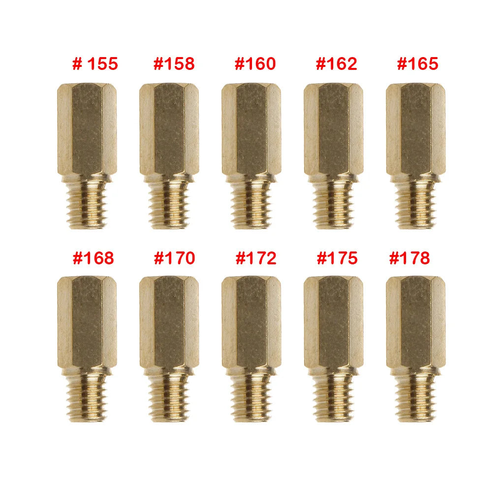 10Pcs Fuel Tap Motorcycle Carburetor Main Injectors Nozzle Slow Pilot Jet for PWK PWM Keihin OKO CVK NSR KSR FCR CRS Carb Needle