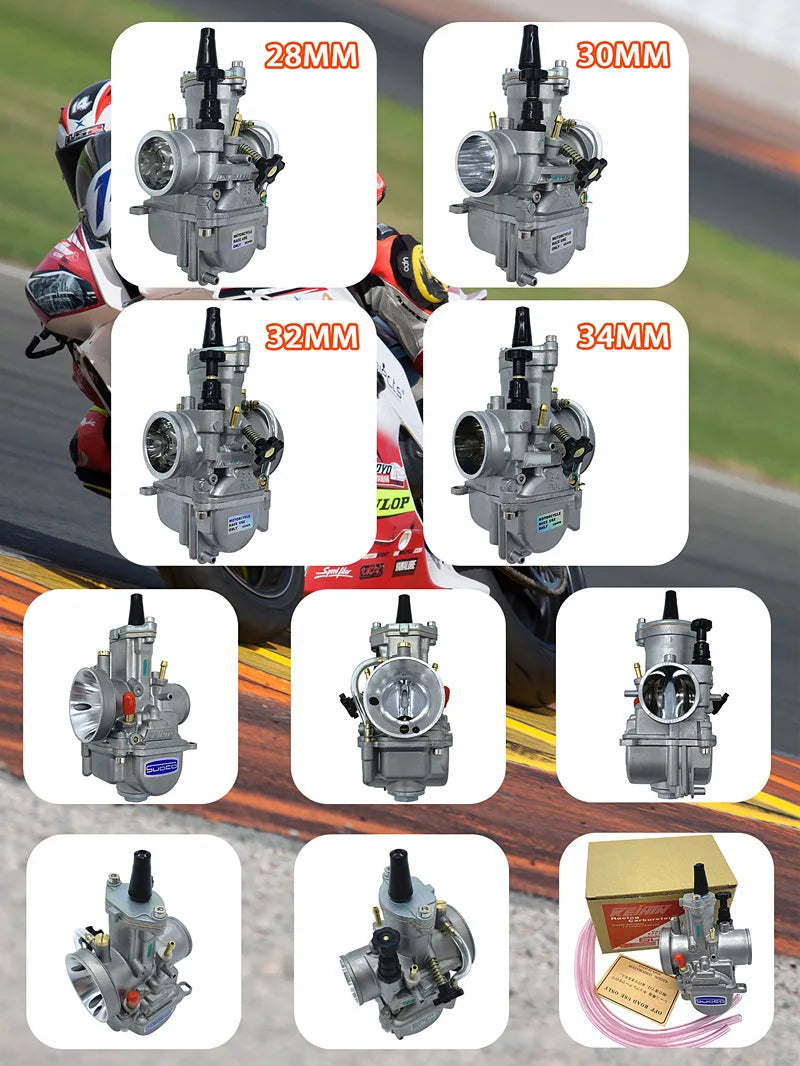 Racing Carburetor PWK 28 30 32 34 Karbu Carburetors for Keihin  Sudco Motorcycle Carburetor