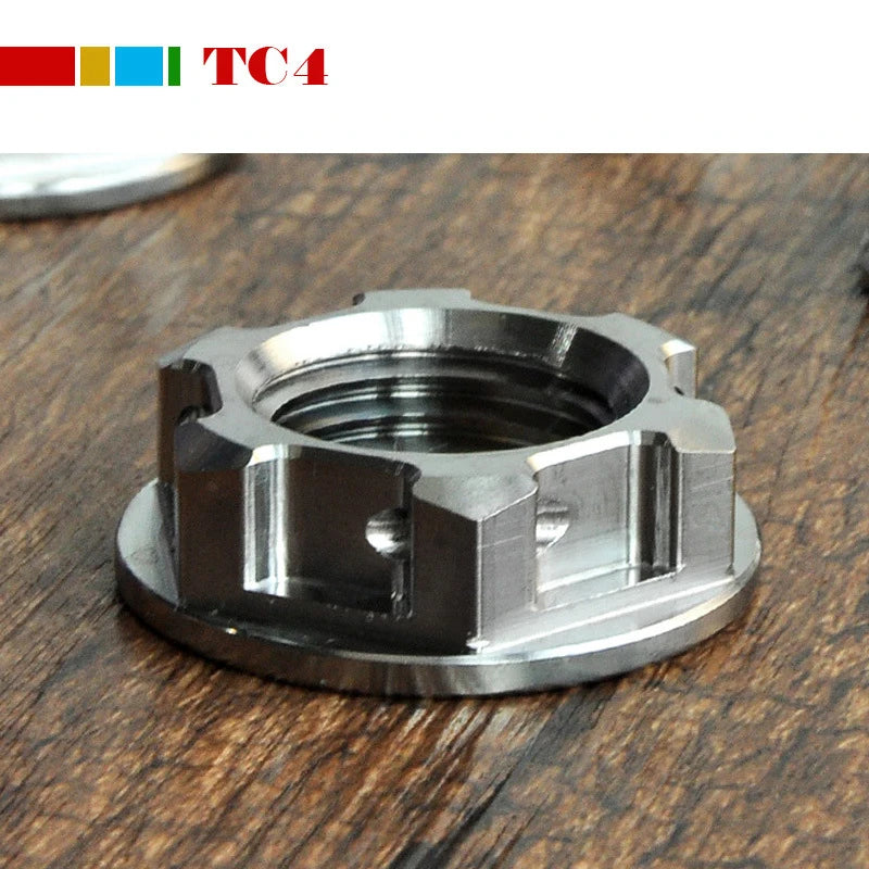 Modificación Eje Trasero Tuerca de Titanio para Motocicleta Tuerca de Eje Trasero M18 M20 M22 M24